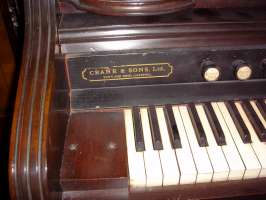 UK maker mark on a pump organ